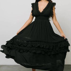 NWT Baltic Born Jasmine Ruffle Maxi Dress